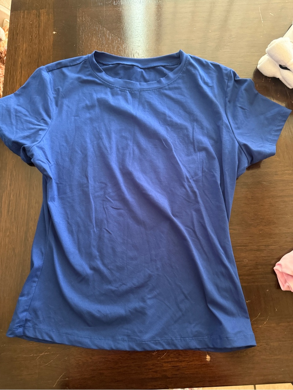 Solid Royal Blue Short Sleeve Crewneck Tee